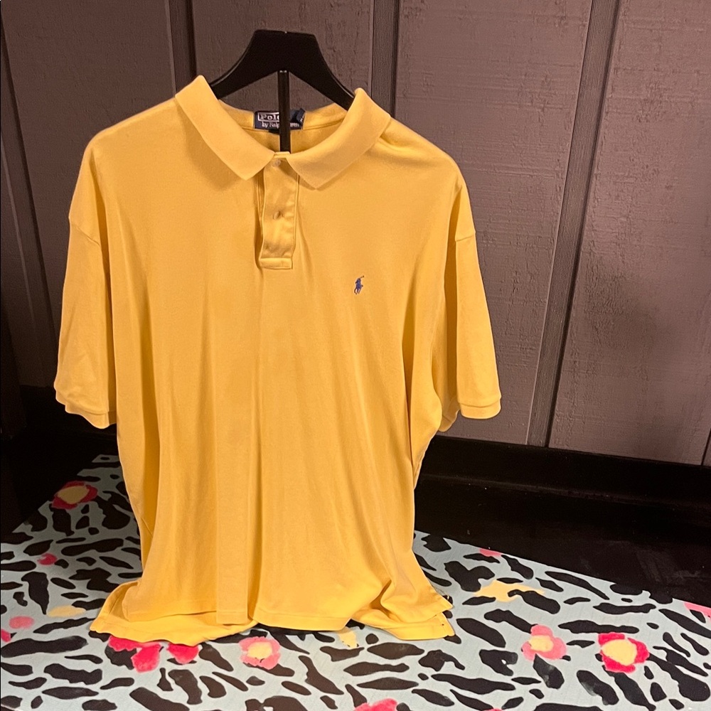 Polo by Ralph Lauren Men's Bright Yellow Polo Shirt